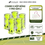Combo of 5 boxes of Facolos pickleball balls, monolithic molded F-Pro Gen 2 balls meeting internatio