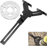 DNP618 All Steel Straight Edge Guide & DNP613 Router Sub Base Compatible With Porter-Cable 450 451, 