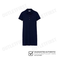 LACOSTE รุ่น WOMENS LACOSTE SLIM FIT STRETCH COTTON STRIPED POLO CODE: EF5473 10 HBM เดรสโปโลหญิง ช