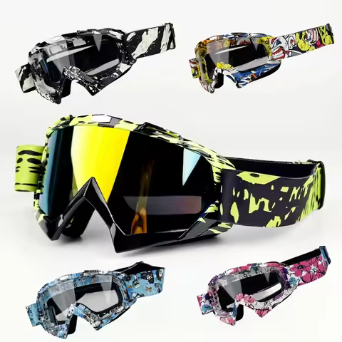 Newest Motorcycle Goggles For Men Motocross Sunglasses Safety Protective MX Night Vision Helmet Gogg