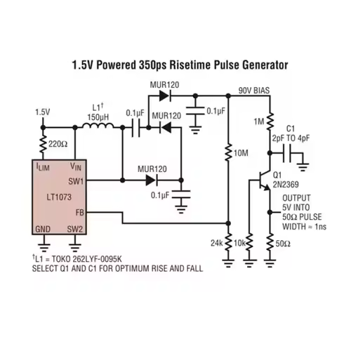 AT41 350Ps Avalanche Pulse Signal Generator 350Ps Pulse Signal Generator Narrow Pulse Signal Generat