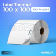 Shipping Receipt Barcode Label 100 x 100 100x100 mm/ 100x100 mm Thermal/, 500 Pcs Stickers