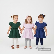 gaun budak 1tahun-6tahun / dress kids / baby dress / baju raya budak / emarald green drees / pink dr