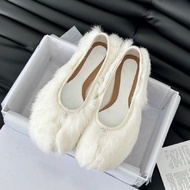 Sheepskin~New Split Toe Shoes Fur Shoes Flat Casual Shoes Outdoor Wear Home Warm Fur Slippers Women'