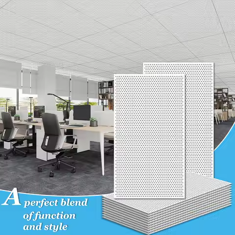 Art3d 24''x48'' Acoustic Drop Ceiling Tiles, Soundproof panelsfor Wall Coverings,White,10-pack,80 Sq