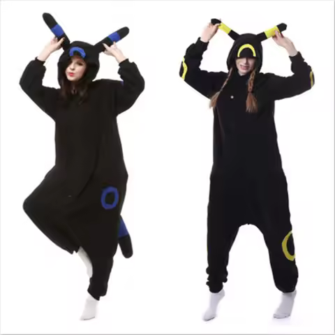 Pokemon Eevee Costume Anime Cosplay Suit Halloween Christmas Kigurumis Jumpsuit Women Men Pajama One
