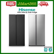 Hisense 620L Side by Side Silver / Black Refrigerator Fridge peti sejuk 冰箱 RS666N4ACN RS666N4ABN