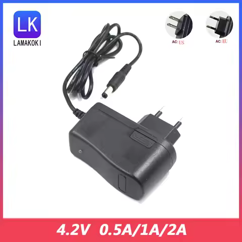 AC 100-240V DC 4.2V 500MA 1A 2A for Polymer lithium Battery Charger Power Supply Adapter 4.2 V Volt 