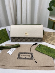 GUCCI GG กระเป๋าสตางค์ ZIP AROUND WALLET WITH INTERLOCKING G