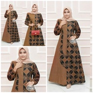 Gamis Original Gamis Batik Kombinasi Wanita Terbaru All Size Dan Jumbo