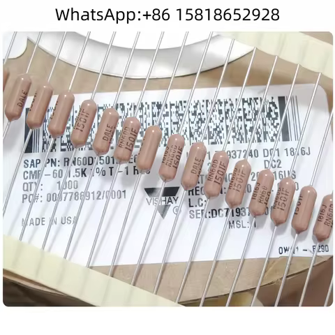 10pcs VISHAY-DALE 1.5K 1K5 RN60D 0.5W 1/2W 1% Metal Film Resistors Made in USA
