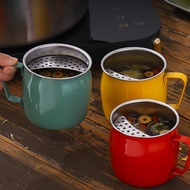 304 Stainless Steel Mug Crescent Filter Mesh Flower Tea Water Cup Tea Filter Mug