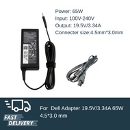 Dell Adapter เกรด Original 19.5V/3.34A 65W หัวขนาด 4.5*3.0 mm สายชาร์จ เดล อะแดปเตอร์ สายชาร์จ สำหรั