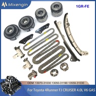 Engine Timing Chain Kit W/ Camshaft Sprocket VVT Gear For Toyota Lexus Coaster 4Runner FJ CRUISER TU