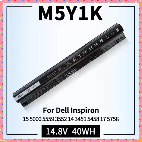 40WH M5Y1K 14.8V Battery for Dell Inspiron 14 15 17 5000 3000 Series 5559 3451 3558 3567 5755 5756 5
