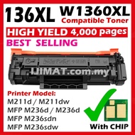 WITH CHIP CompatibleToner W1360A HP W1360X HP 136A HP136X W1360XL LaserJet M211d M211dw MFP M236d M2