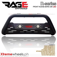 Toyota Hilux 2016 to 2025 RAGE R series NUDGE BAR / front bumper / BUMPER STEEL NUDGE with LED