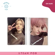 ANDTEAM &TEAM POB - YUMA TAKI OFFICIAL PHOTOCARD
