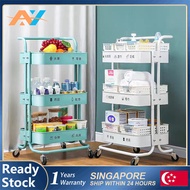 Trolley Rack Multipurpose Cart Pallet Storage Rack Kitchen Organizer 3 Tier Storage Utility Trolley Kitchen Shelf Detach