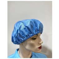 Esd Cleanroom Shower Cap Washable Stripe Blue & White / Esd Cleanroom Shower Cap Stripe Biru & Putih