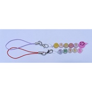 Key Chain Handphone Chain DIY Letter Smile Face