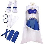 Womens Girls Puella Magi Madoka Magica Sayaka Miki Cosplay Costume Anime School Uniform Dress Hallow