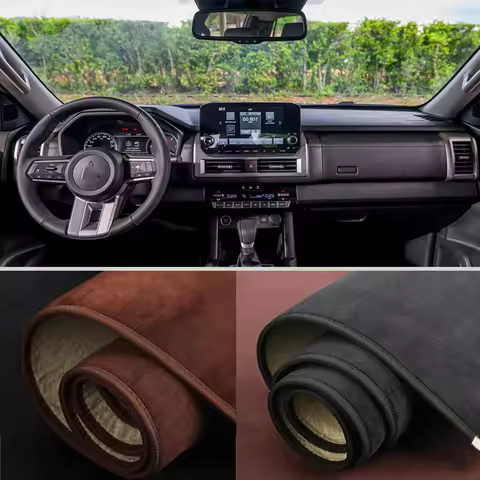 Car Flannel Dash Mat for 2024 2025 2026 Mitsubishi Triton L200 LC MV Accessories Dashboard Cover Pro