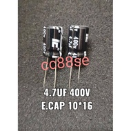 4.7UF 400V ELECTROLYTIC CAPACITOR 10*16