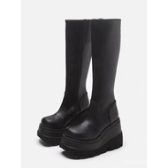 Demonica Y2K Slim Tall Boots - Knee-High Leather Women’s Shoes with High Heels