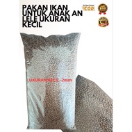 PAKAN/MAKANAN IKAN LELE ukuran -2mm (PELET IKAN LELE -2mm MURAH)