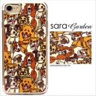 【Sara Garden】客製化 軟殼 蘋果 iphone7plus iphone8plus i7+ i8+ 手機殼 保護套 全包邊 掛繩孔 狗狗排排坐