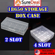 SUREDEAL 18650 Battery Case Holder Hard Plastic Box Storage 2 4 Slots