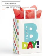 Happy Birthday Party Paper Gift Bag With Handle | Party Supplies | Novelty gift Goodie bag Party favors Gift Bag