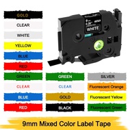 Brother Compatible Label Tape 9mm TZE TZ 221 621 325 324 0.35" Laminated Labeling Maker Ribbon, for 