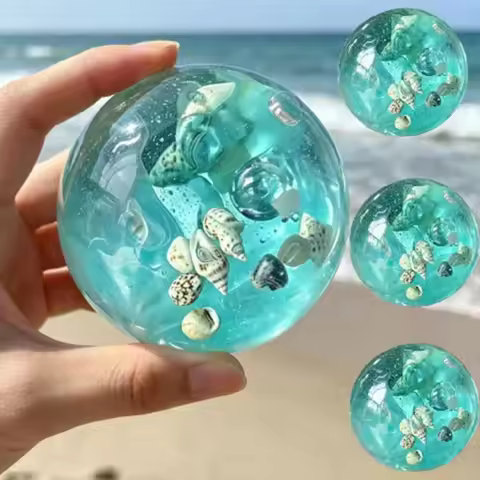 1/2/4Pcs Marine Maltose Squishy toys stress ball Transparent Slow Rebound fidget Stress Relief Ball 