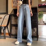 Long wide-leg jeans with big size big size / culottes jeans