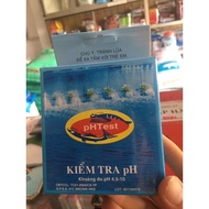 Measure water pH, check water ph