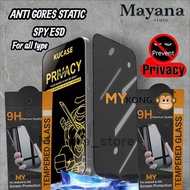LAYAR 28 - MY KONG ESD Tempered Glass SPY Static MY KONG FOR REALME GT MASTER 7T 7 3 2PRO 2, GT NEO 