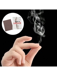 指頭吸煙魔術道具紙,無需任何預安裝的煙霧產生裝置,適用於家庭聚會、惡作劇道具和遊戲道具