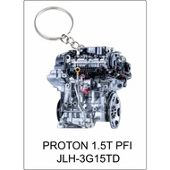 X50 PROTON 1.5T PFI JLH-3G15TD ENGINE 2D KEYCHAIN