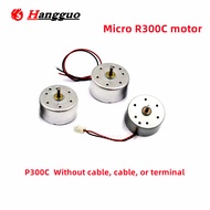 2PCS/Lot R300C Miniature DC motor with line high speed motor with line for solar small fan motor han