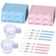 Ovulation & Pregnancy Test Strips Kit: Easy@Home 25 Ovulation Tests 10 Pregnancy Tests & 35 Large Ur