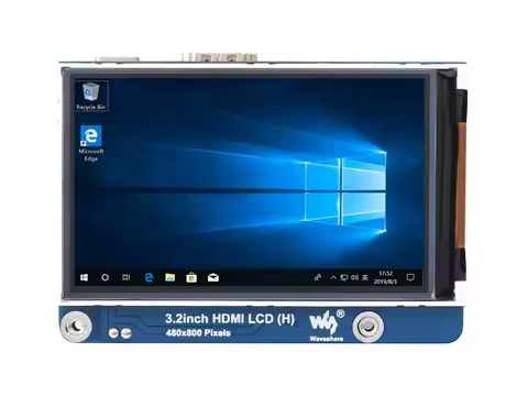 Waveshare 3.2inch HDMI IPS LCD Display (H), 480×800 Adjustable Brightness, HDMI, No Touch for Raspbe