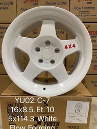 (4วง) ล้อแม็กซ์ ออฟโรด C7 ขอบ16 กว้าง 8.5นิ้ว 5รู114.3 ออฟ10 WHITE