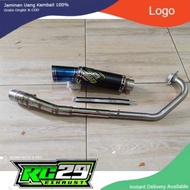 Exhaust RC29 EXHAUST black for Y15zr Exciter 150 Rs150 Raider 150 Sonic150 Lc135 Spark135 R15 v2 V3 