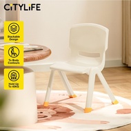 Citylife Sturdy Stackable Kids Stool Chair with Backrest D2019HT99 DIBN