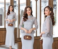 ชุดเซตเสื้อ และ กระโปรง ชุดแม่เจ้า บ่าว / แม่เจ้าสาว /เจ้าภาพออกงาน ทรงสวย งานตรงปก งานคุณภาพ  (รหัส