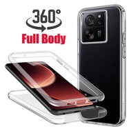 เคสโทรศัพท์แบบครอบเต็ม 360° ด้านคู่พร้อมฟิล์มกันรอยหน้าจอ เข้ากันได้กับ Xiaomi 13T 12T 14 14T 11T Pr