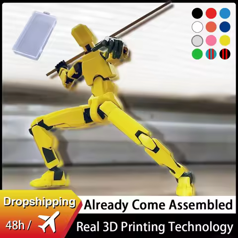 Multi-Jointed Movable Shapeshift Robot 2.0 3D Printed Mannequin Dummy 13 Action Figures Toys Kids Ad