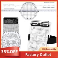 Aviation Pilot Tools Kit E6b Flight Computer Calculator Aviation Aluminum Kneeboard Essential Pilot 